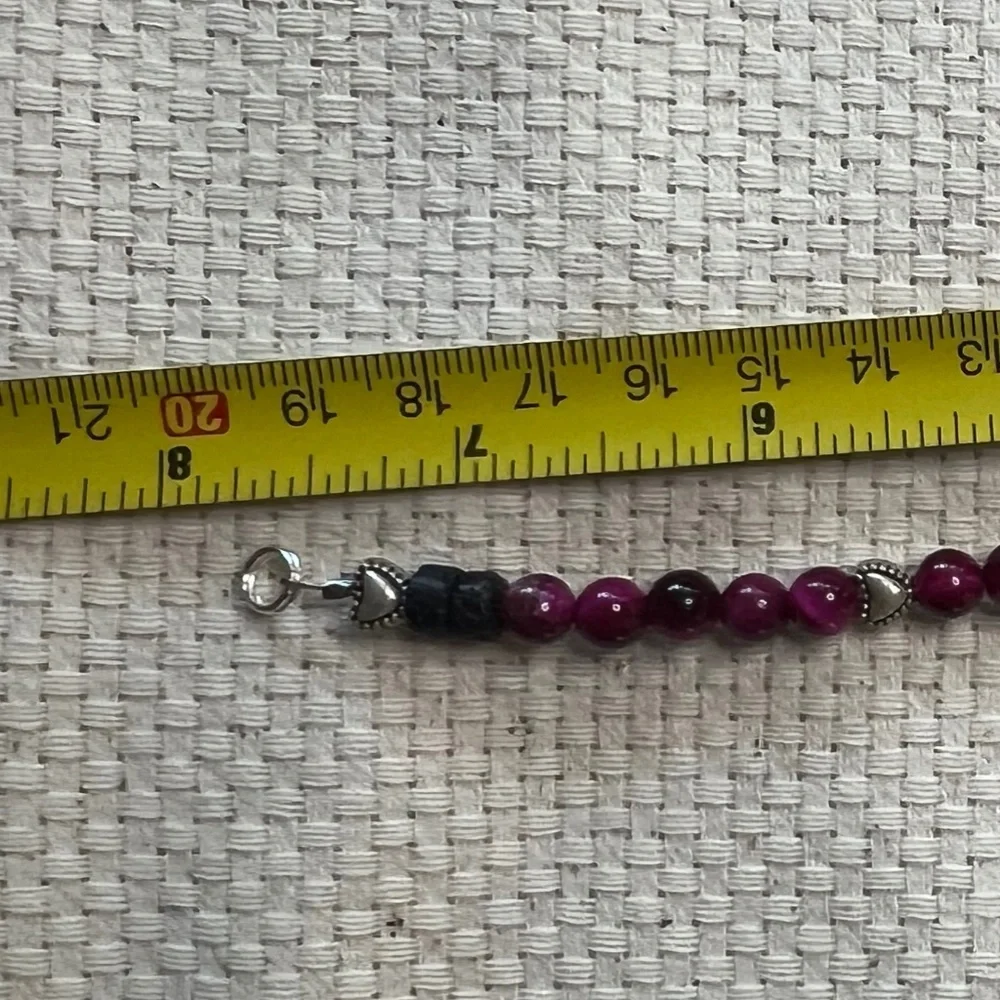 Bracelet Set (3) Cats  Eye Beads- Handmade‎